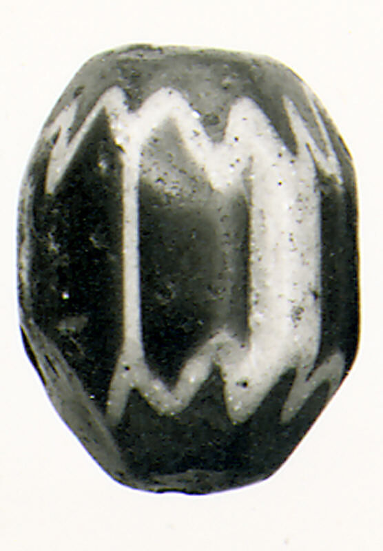 Glass chevron bead, Glass, Venetian
