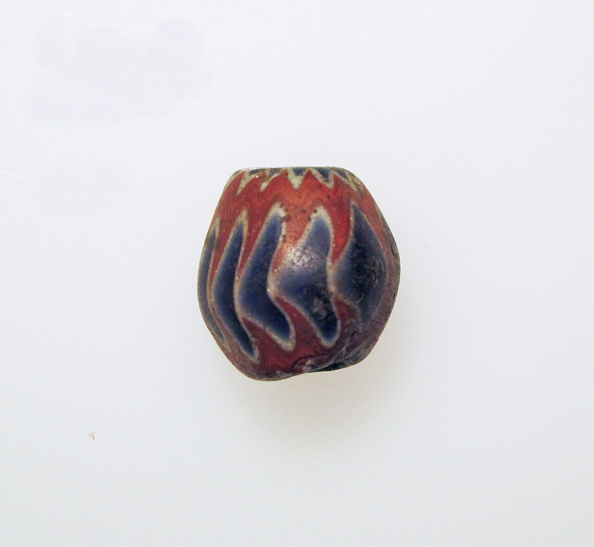 Glass chevron bead, Glass, Venetian 