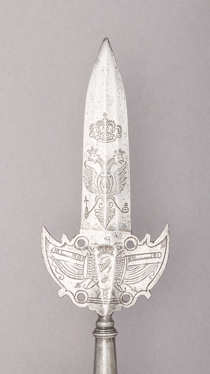 Partisan, Steel, wood (chestnut), textile, Austrian