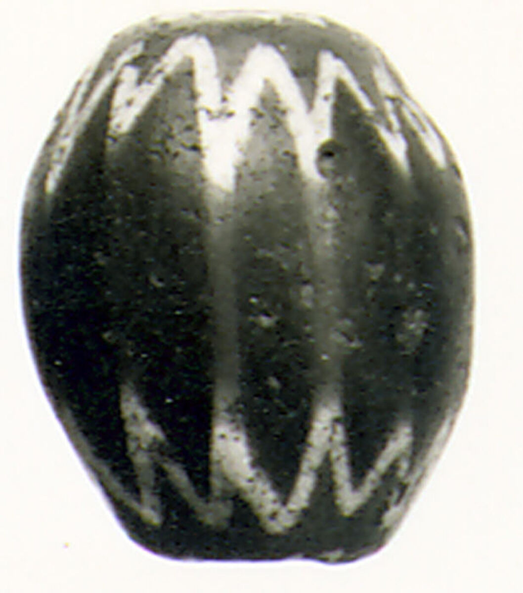 Glass chevron bead, Glass, Venetian