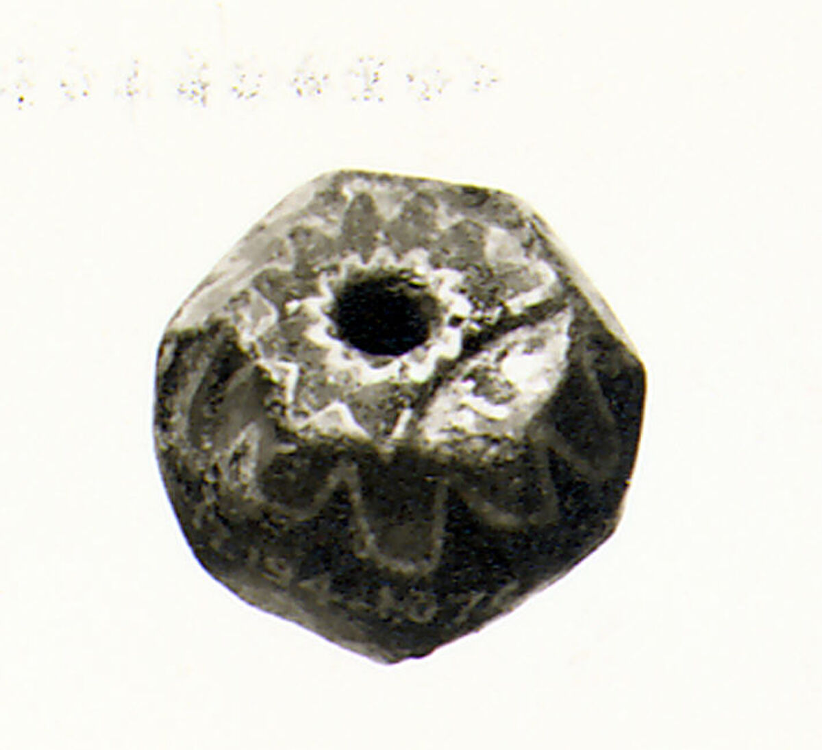 Glass chevron bead, Glass, Venetian