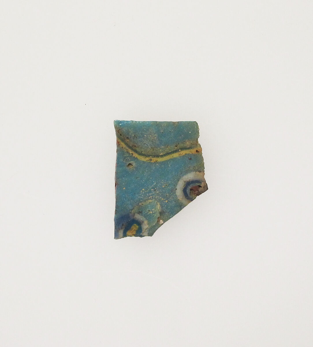 Glass mosaic inlay fragment, Glass, Greek, Ptolemaic or Roman, Egyptian 