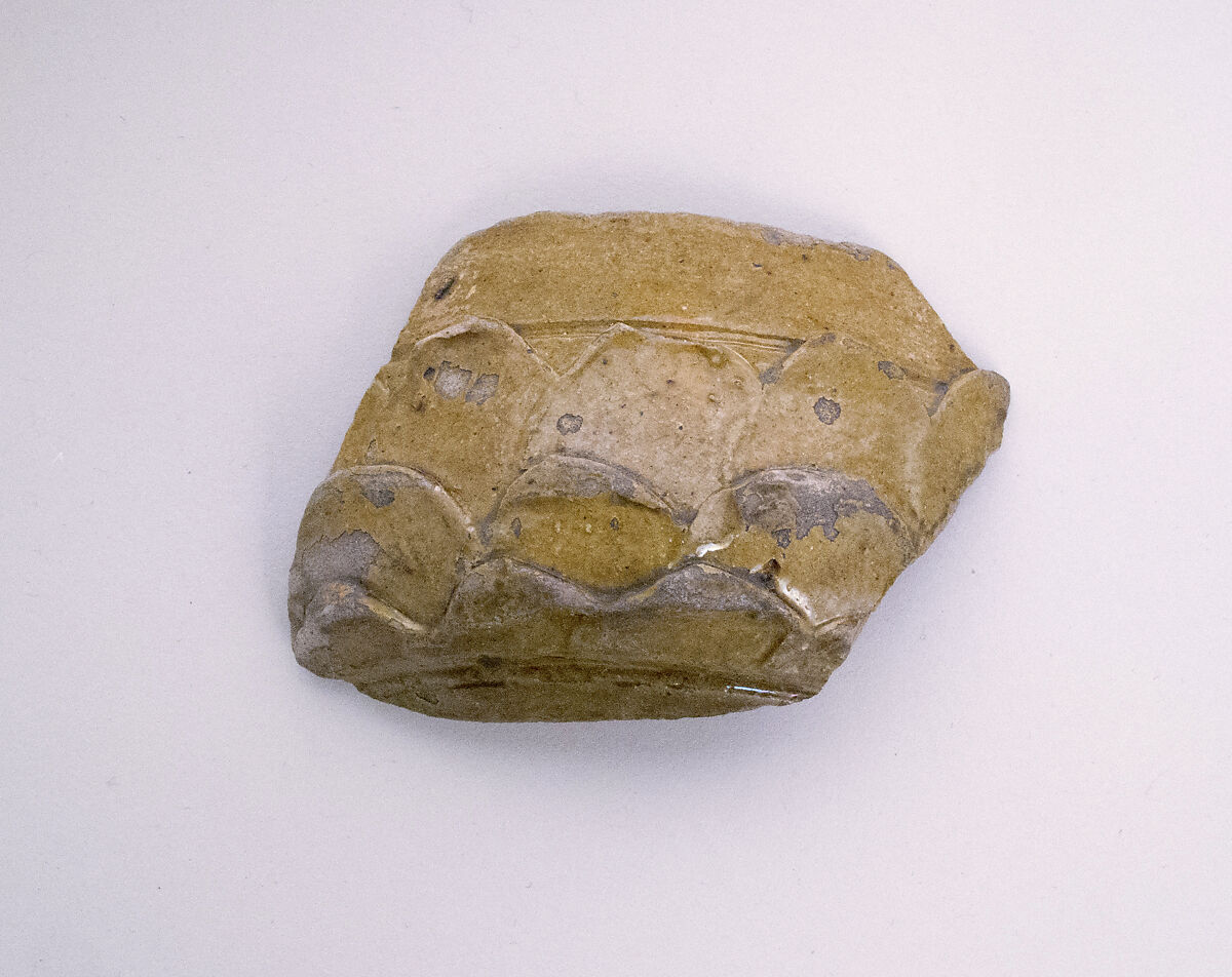 Vase fragment, Terracotta, Roman 