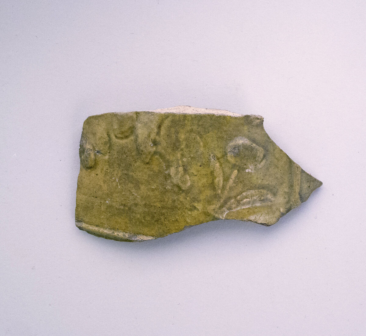 Vase fragment, Terracotta, Roman 