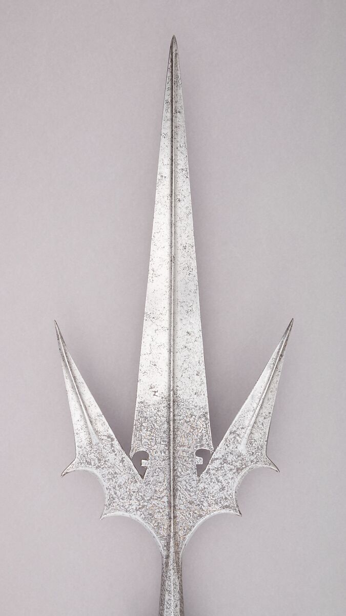 Staff Weapon (<i>Coresca</i>), Steel, wood, textile, copper alloy, Italian