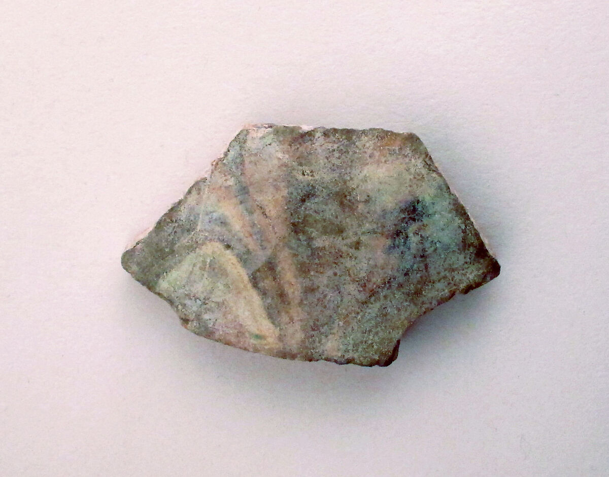 Vase fragment, Terracotta, Roman 