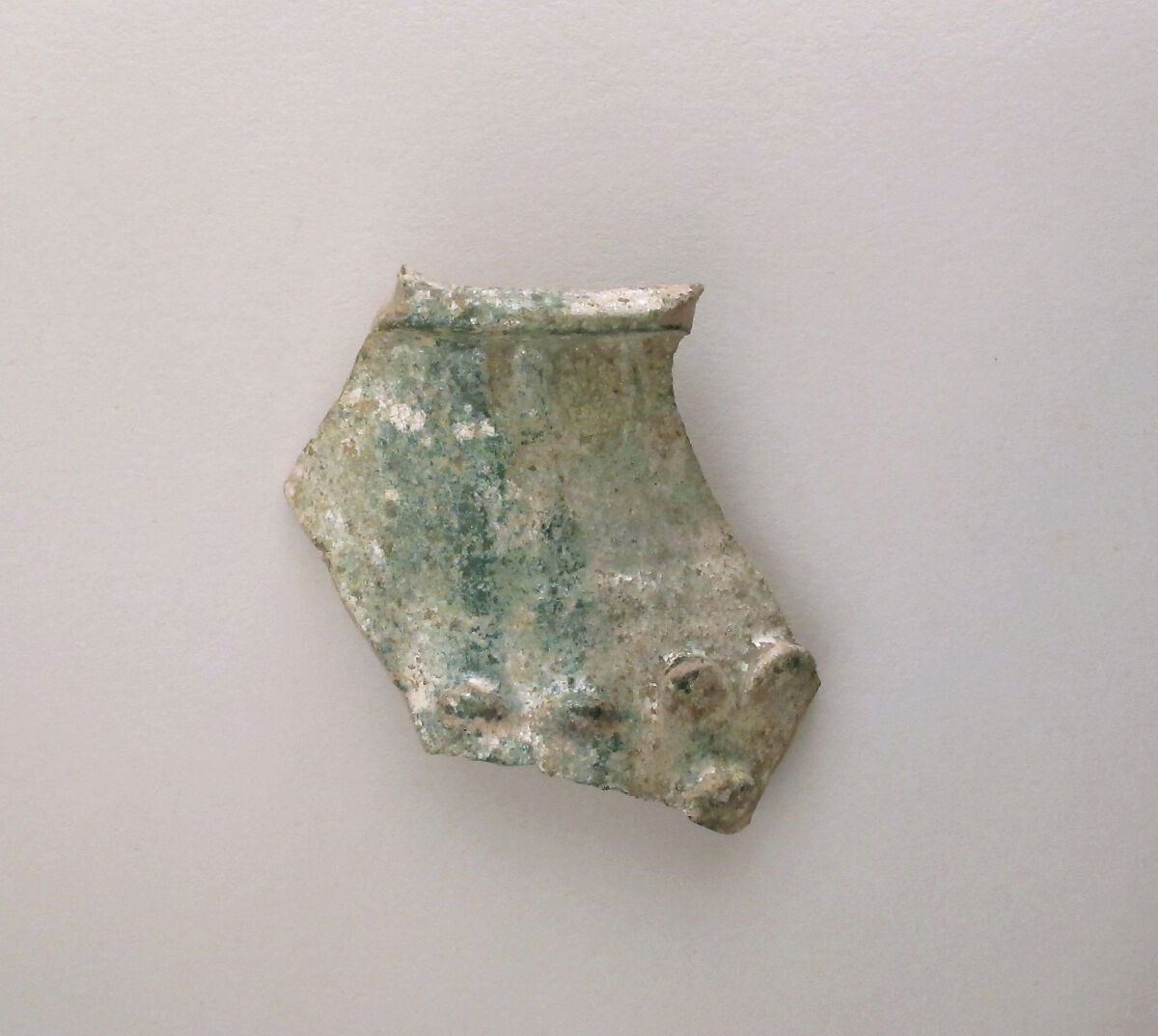 Vase fragment, Terracotta, Roman 