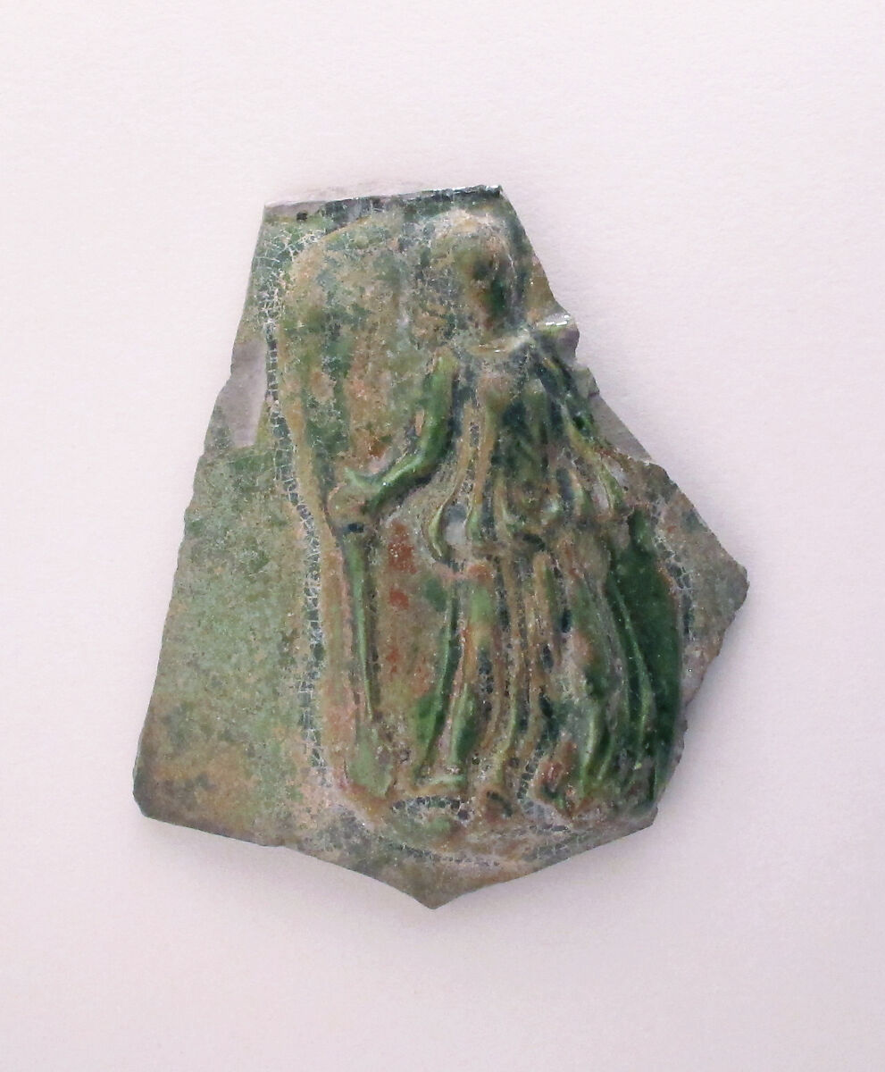 Vase fragment, Terracotta, Roman 