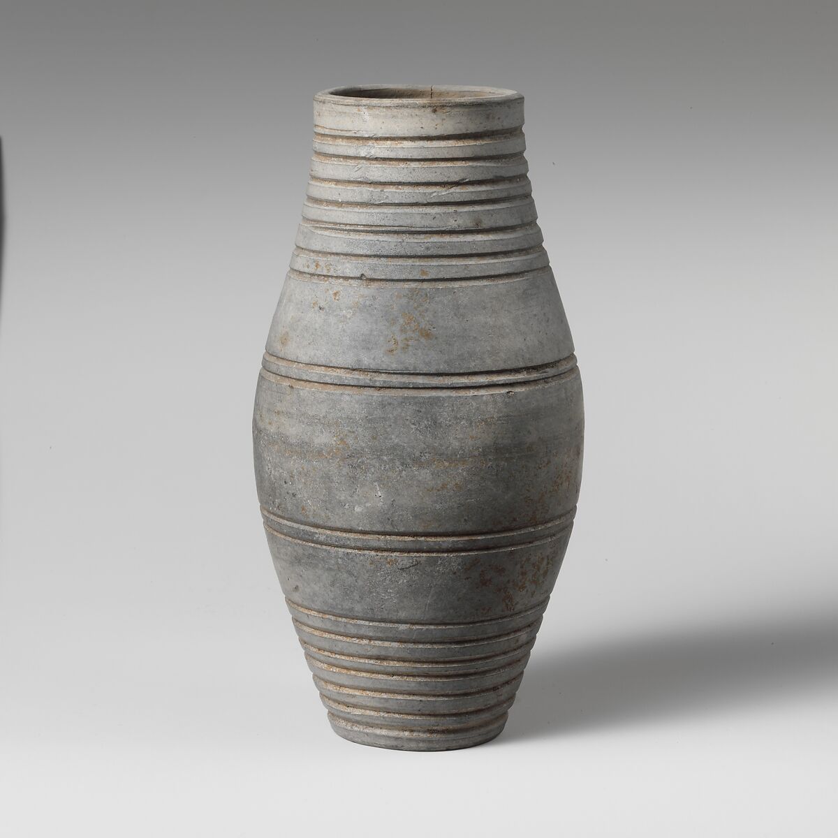 Terracotta barrel-shaped jar, Terracotta, Roman 