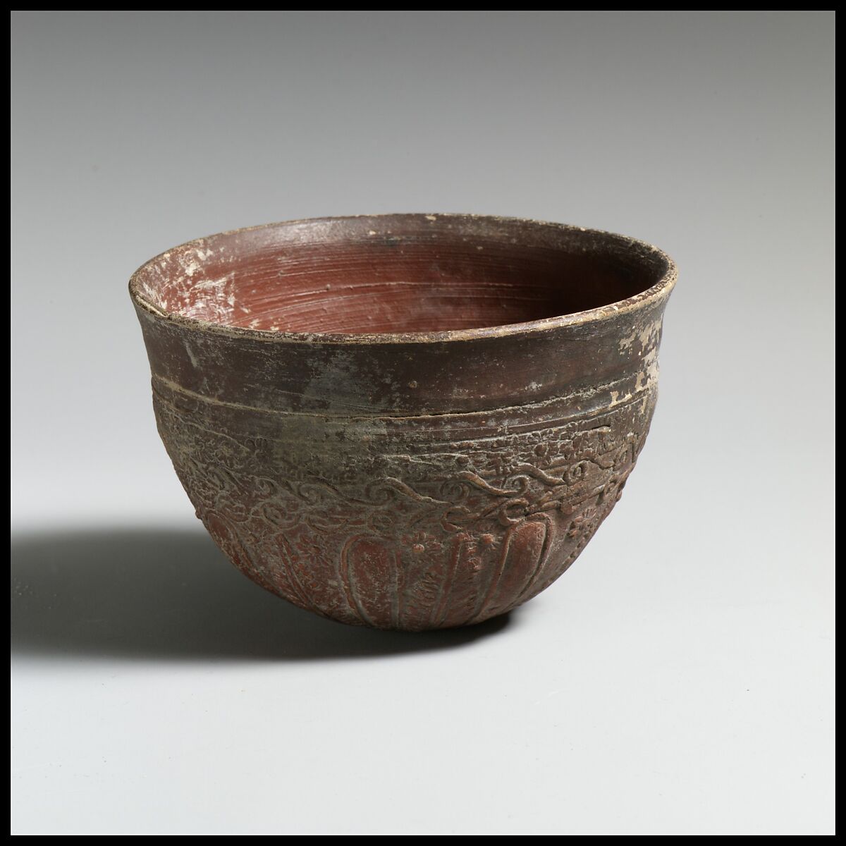Terracotta Megarian bowl, Terracotta, Greek, Pergamene (?) 