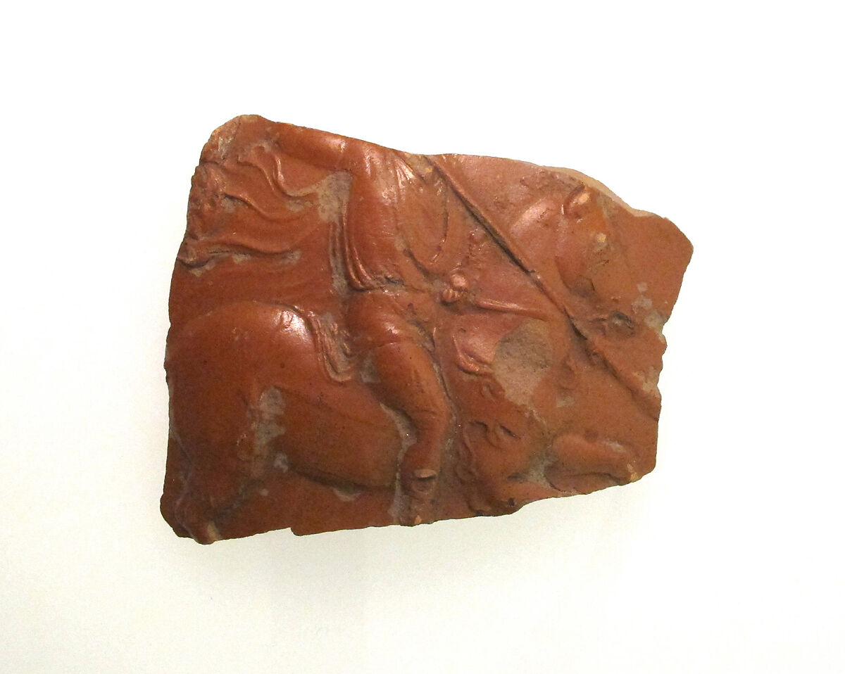 Arretine ware fragment, Terracotta, Roman 