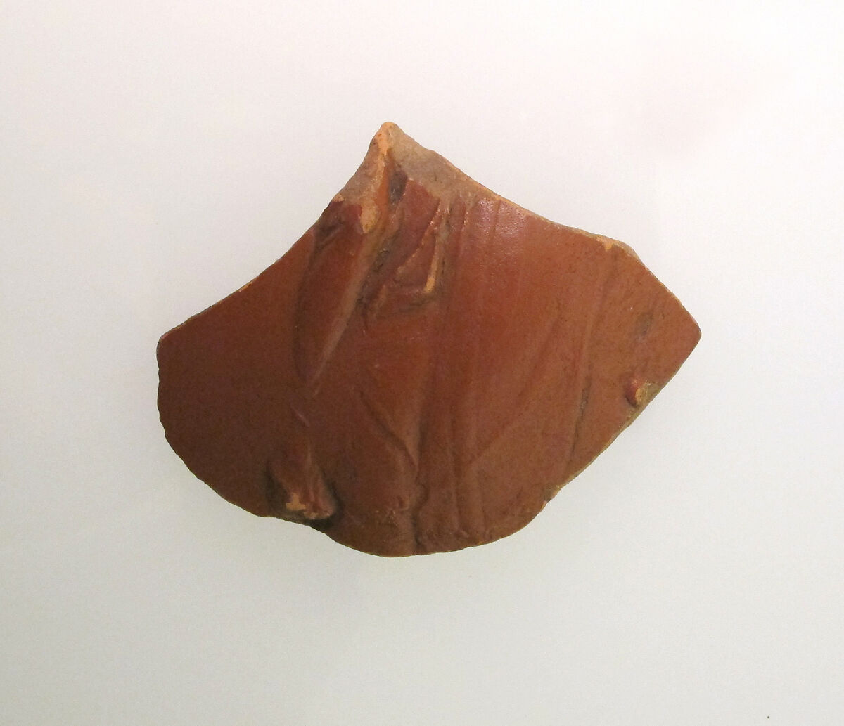 Vase fragment, Terracotta, Roman 