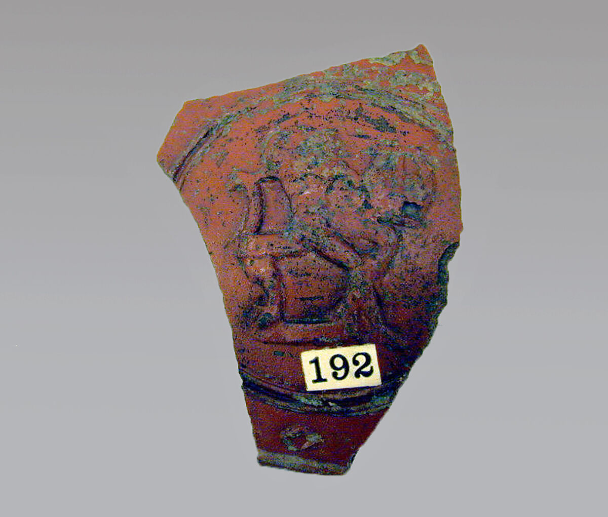 Vase Fragment, Terracotta, Roman, Gaul 