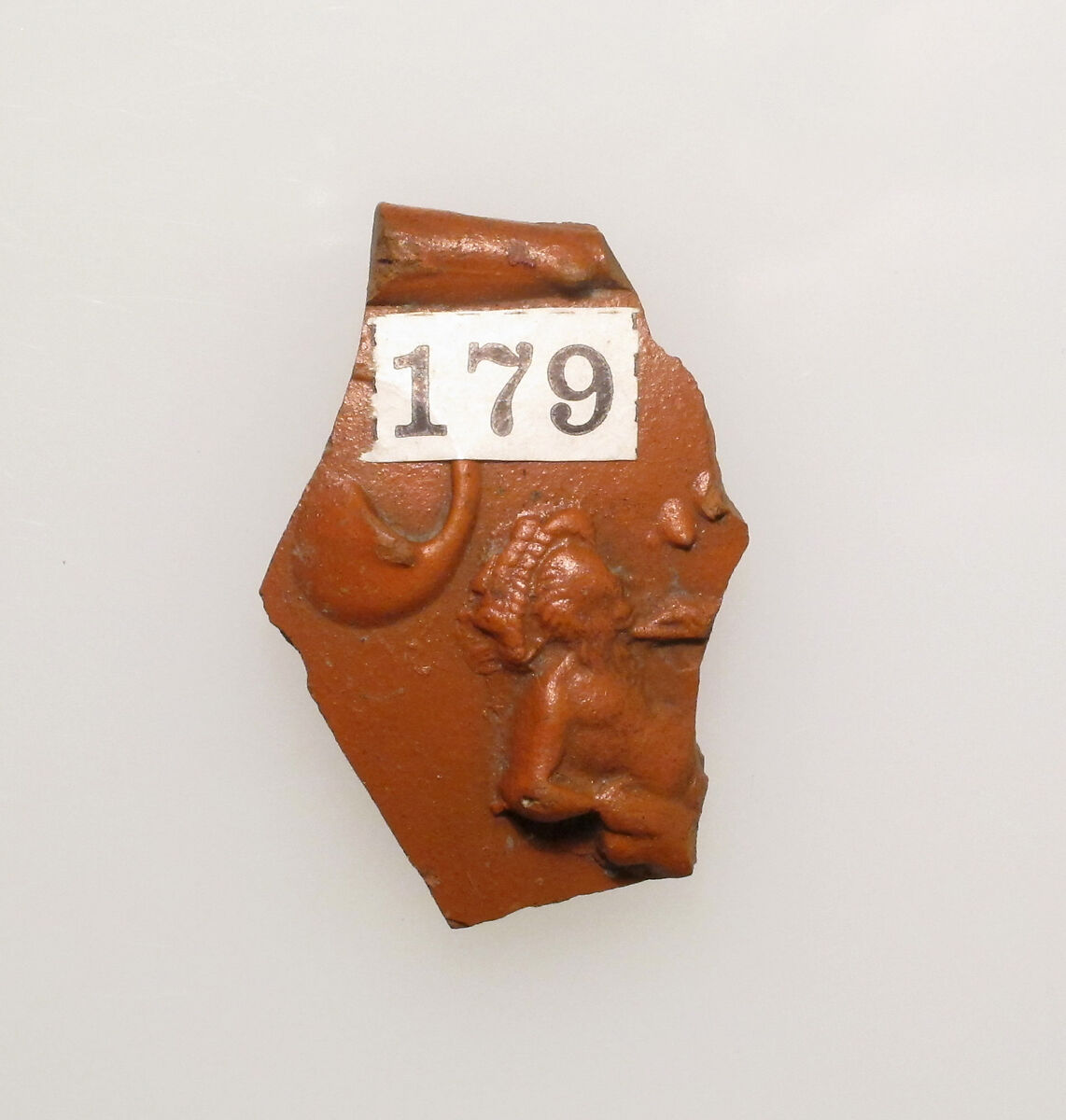 Vase fragment, Terracotta, Roman, Gaul 