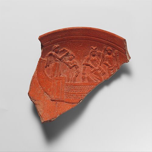 Terracotta bowl fragment