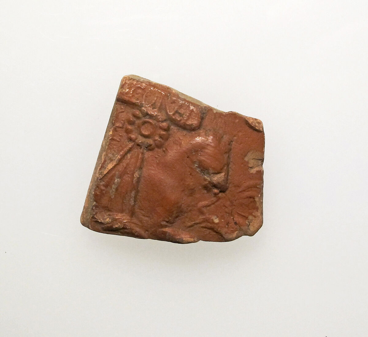 Vase fragment, Terracotta, Roman 