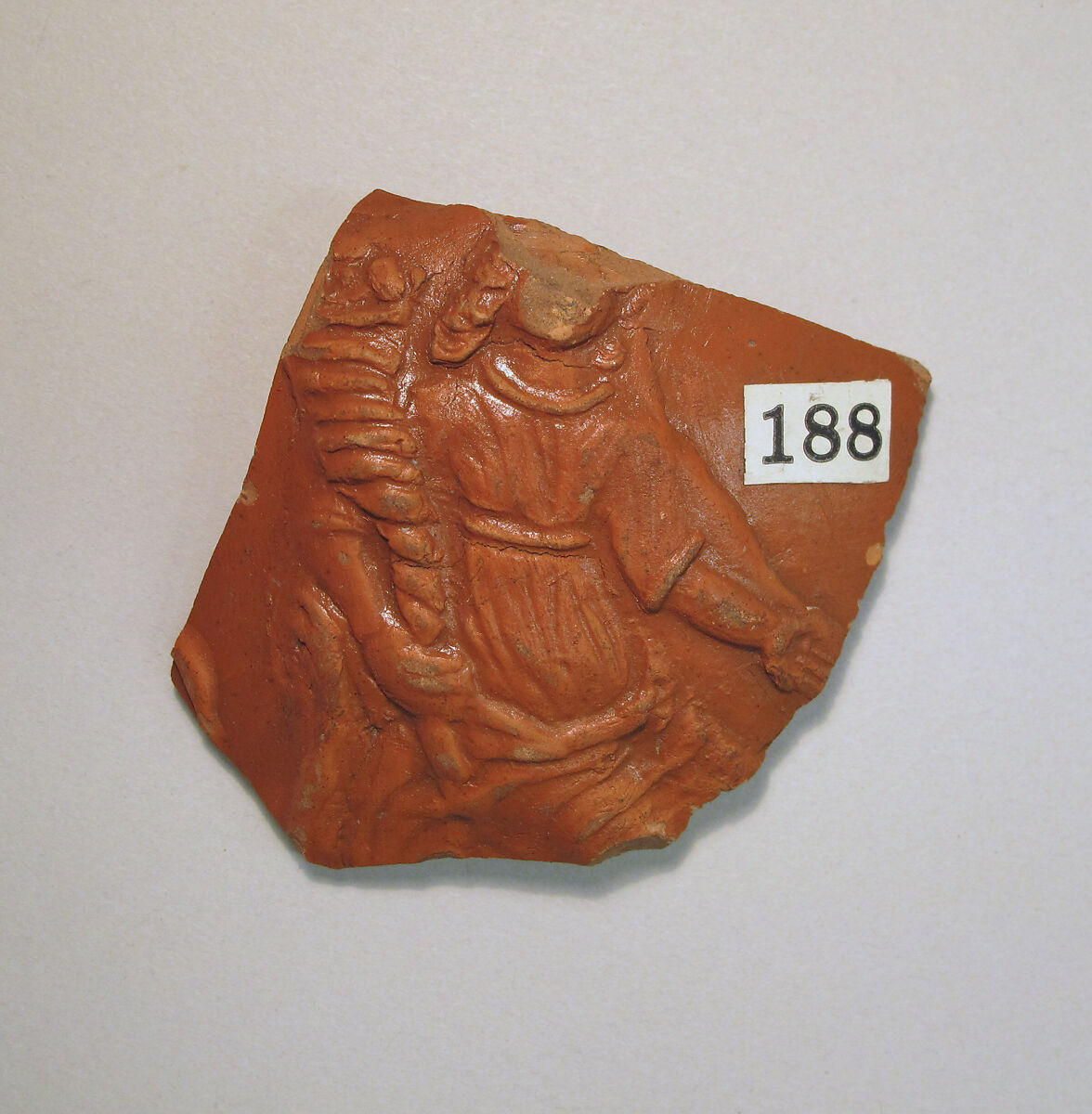 Vase fragment, Terracotta, Roman, Gaul 