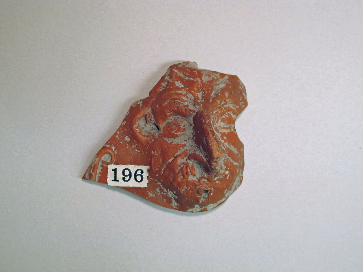 Vase fragment, Terracotta, Roman, Gaul 