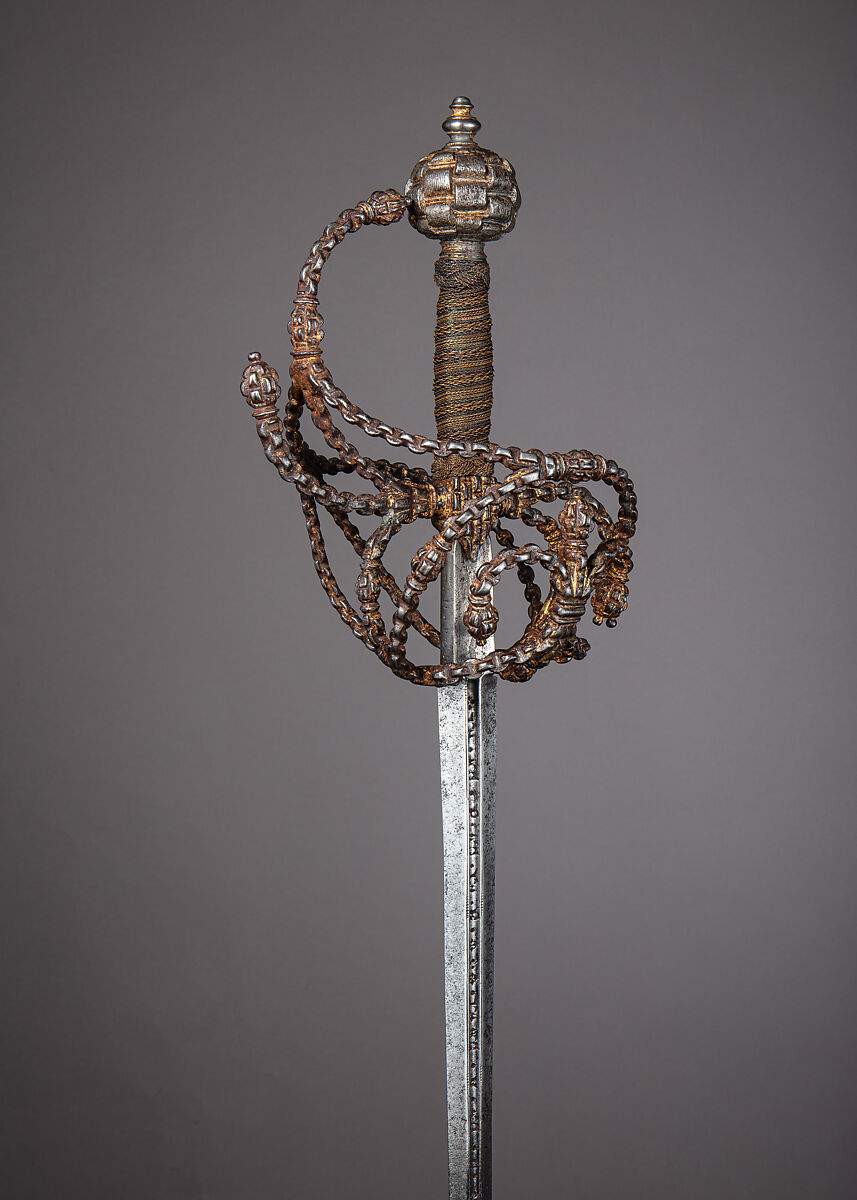 Rapier, Steel, iron, copper wire, Italian