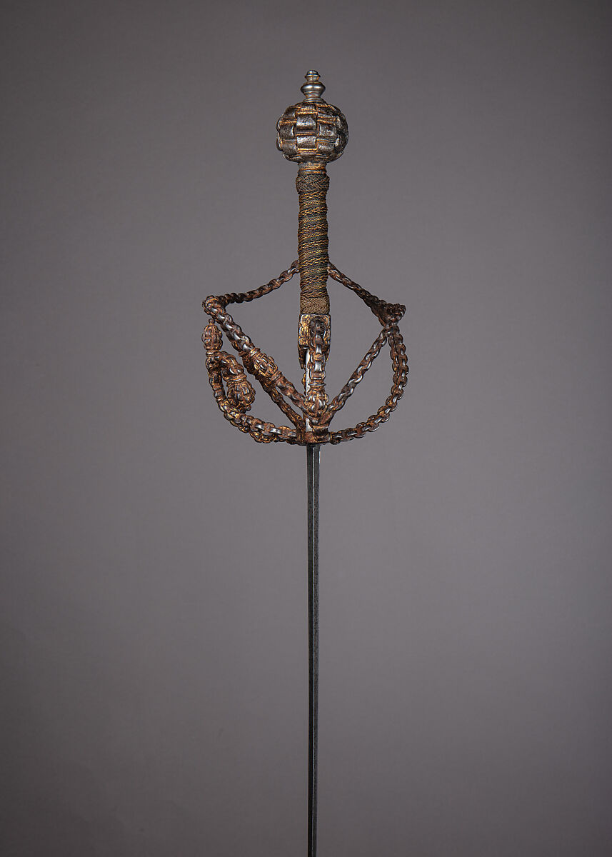 Rapier, Steel, iron, copper wire, Italian