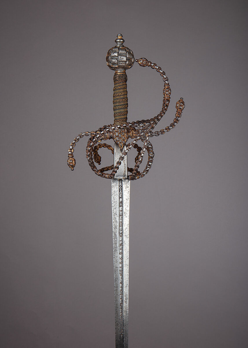 Rapier, Steel, iron, copper wire, Italian