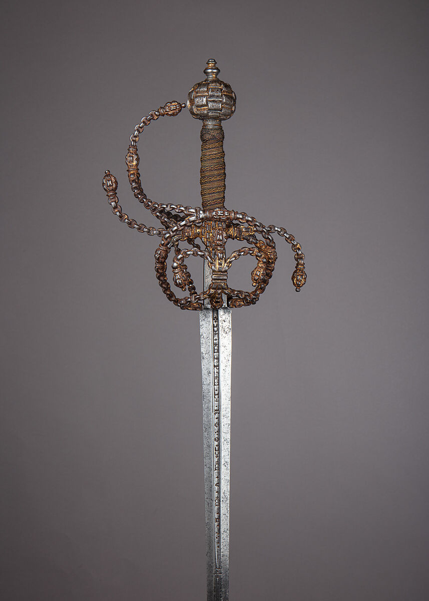 Rapier, Steel, iron, copper wire, Italian 