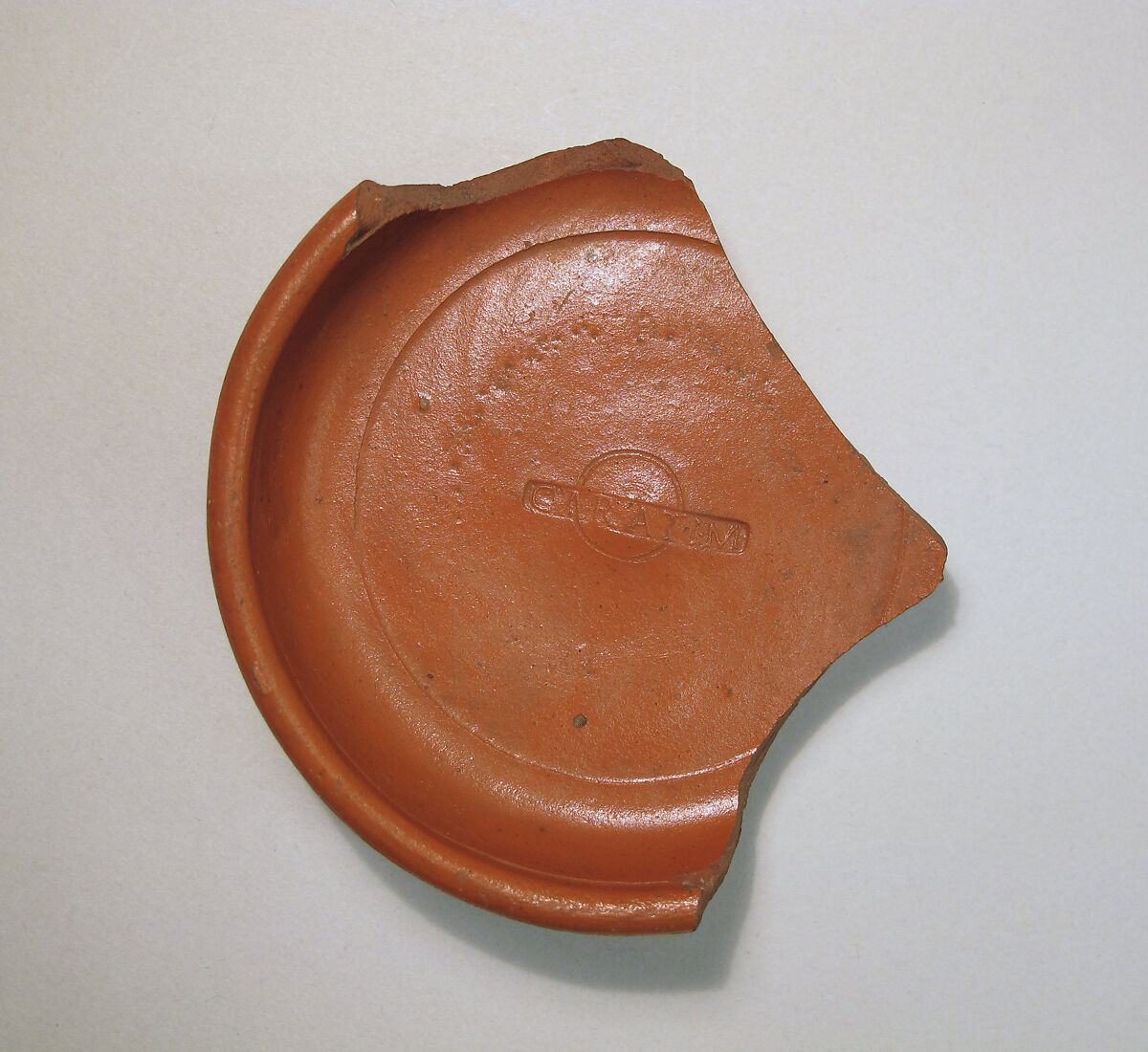 Vase fragment, Terracotta, Roman, Gaul 