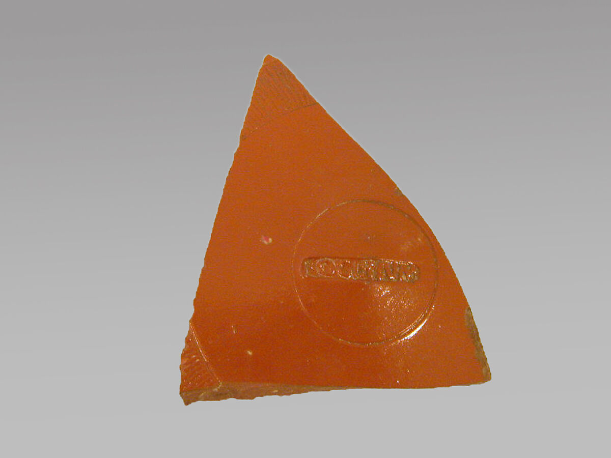 Vase fragment, Terracotta, Roman, Gaul 