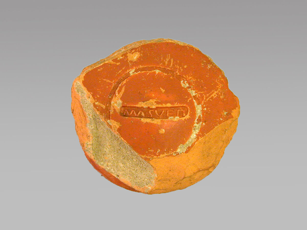 Vase fragment, Terracotta, Roman, Gaul 