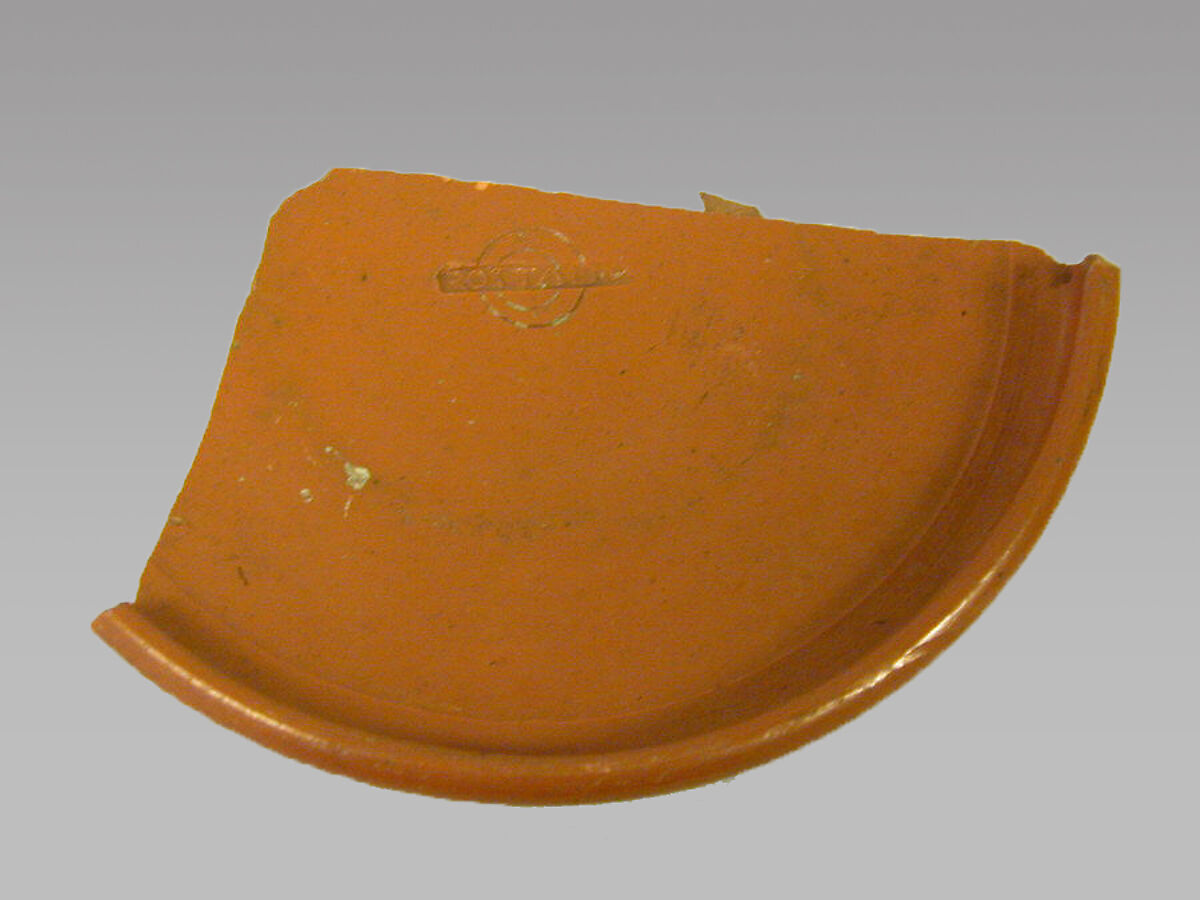 Vase fragment, Terracotta, Roman, Gaul 