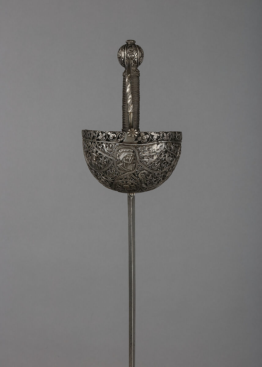 Cup-Hilted Rapier, Steel, Italian