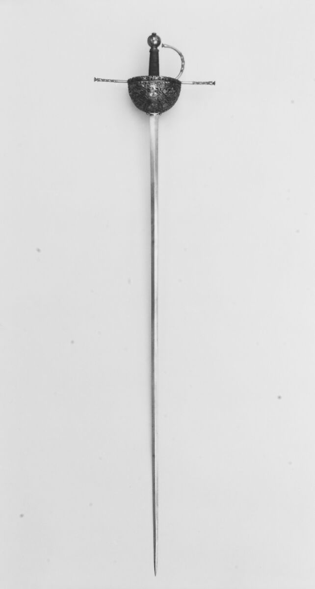 Cup-Hilted Rapier, Steel, Italian