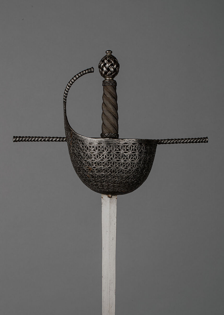 Cup-Hilted Rapier, Steel, Italian, Milan 