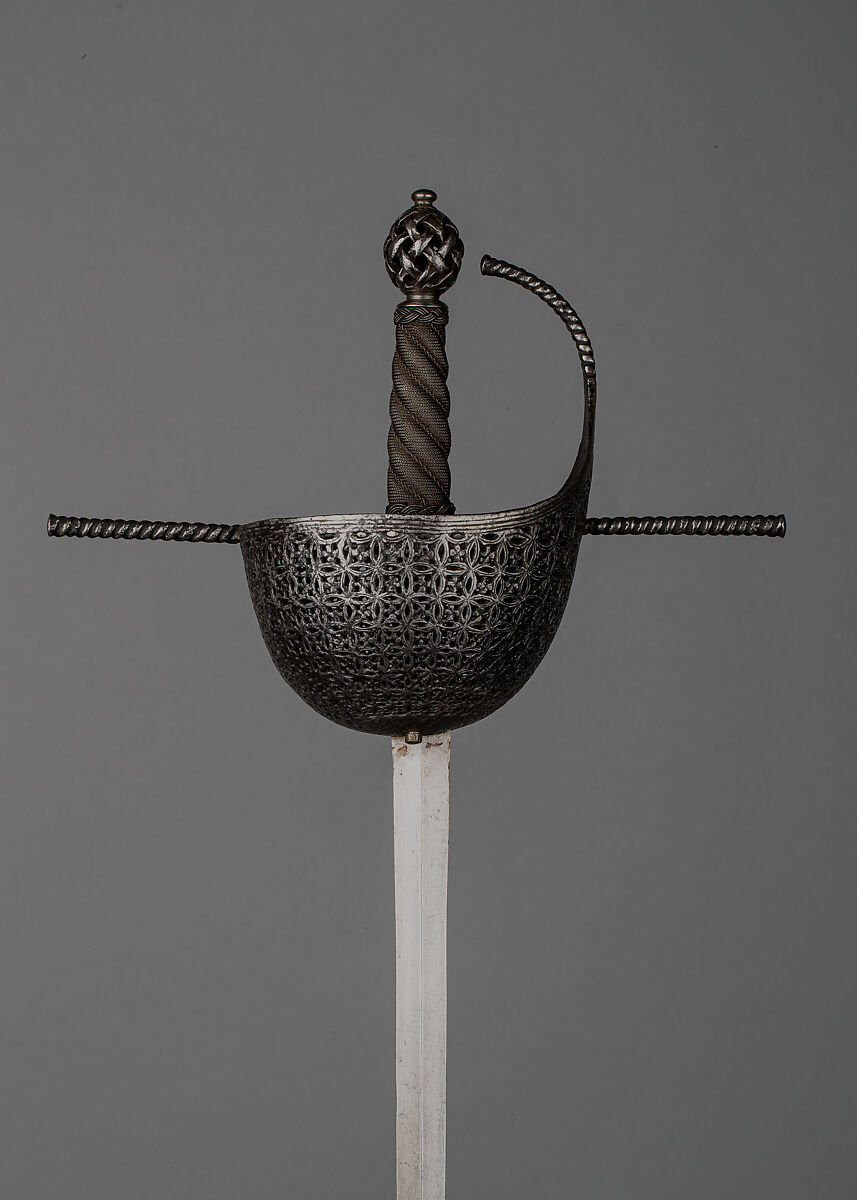 Cup-Hilted Rapier, Steel, Italian, Milan