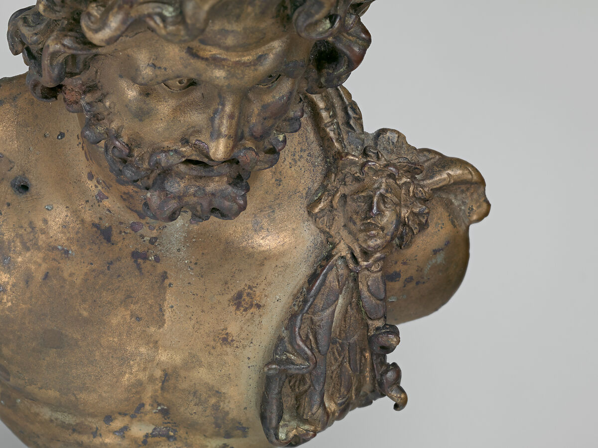 Bronze bust of Jupiter, Bronze, copper, Roman