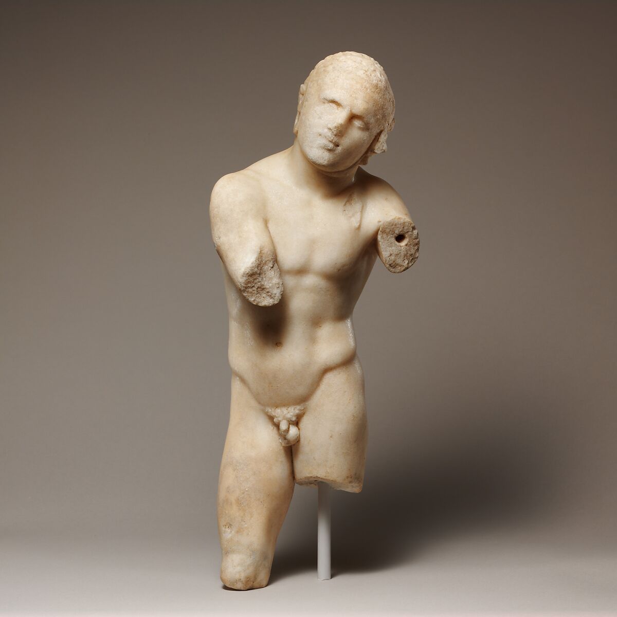 Small marble statue of an athlete, Marble, Greek 
