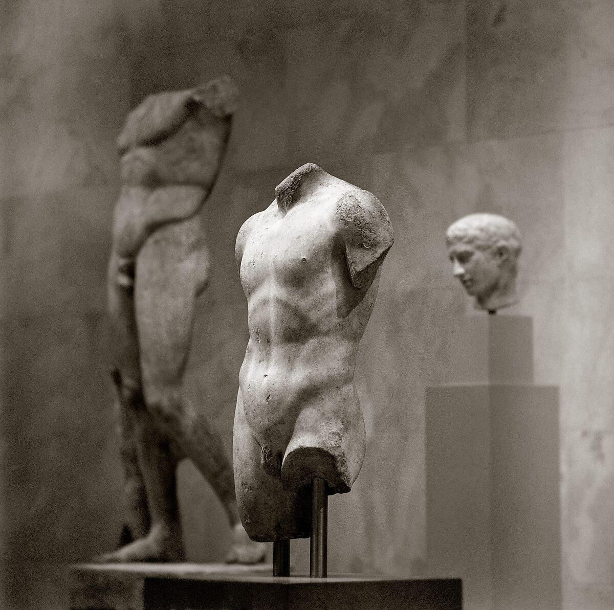 Marble torso of a youth, Marble, Roman