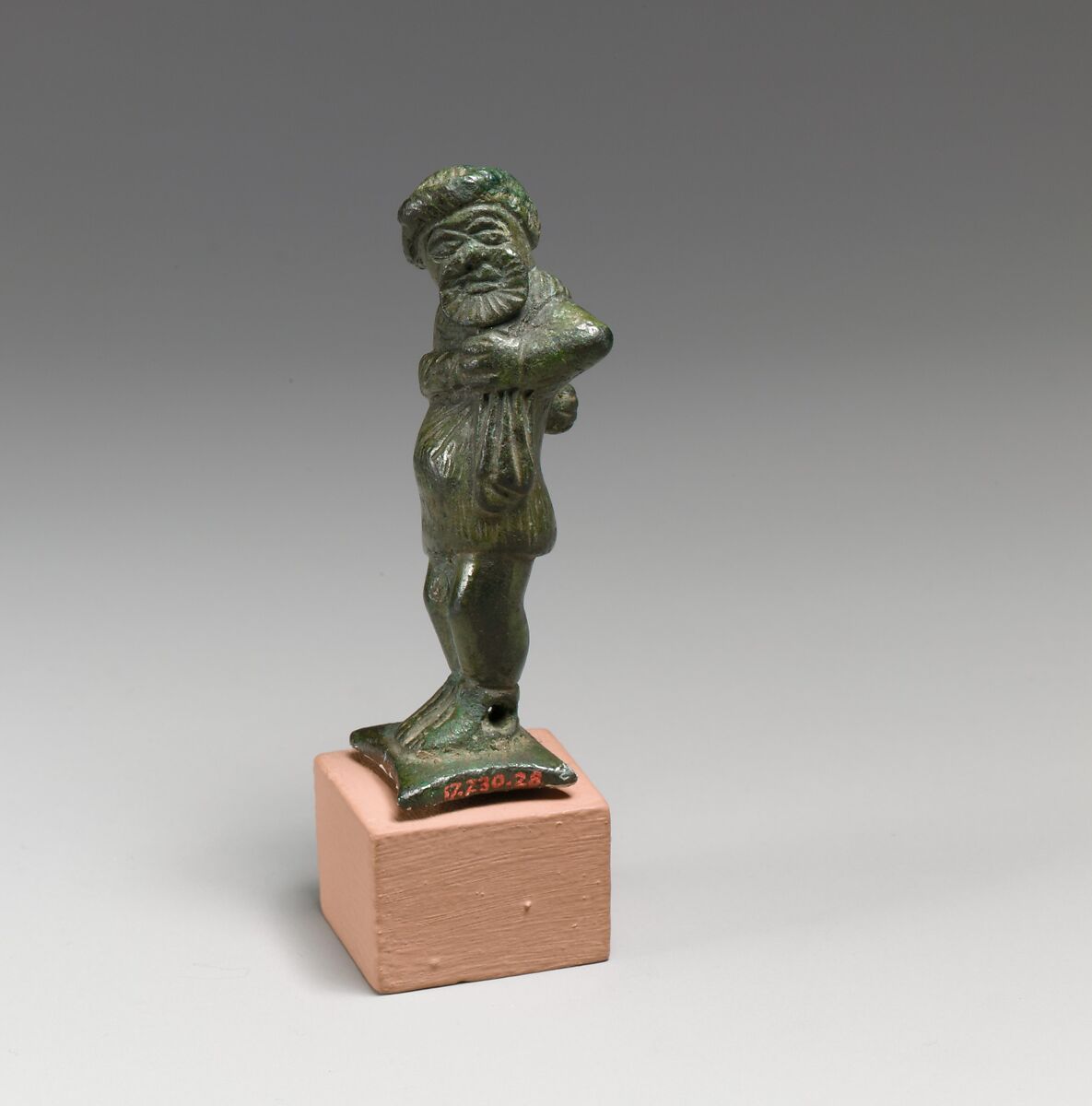 Bronze statuette of a comic actor, Bronze, Roman 