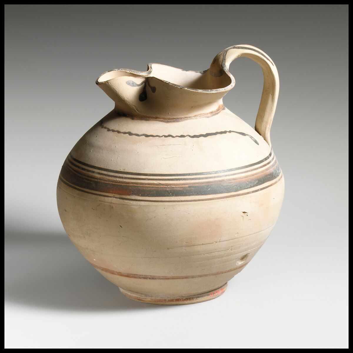 Oinochoe, Terracotta, East Greek