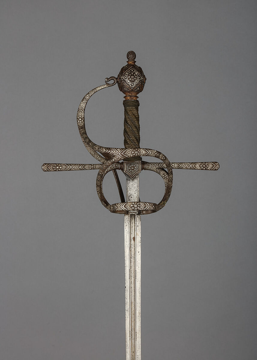 Rapier, Steel, silver, Spanish 