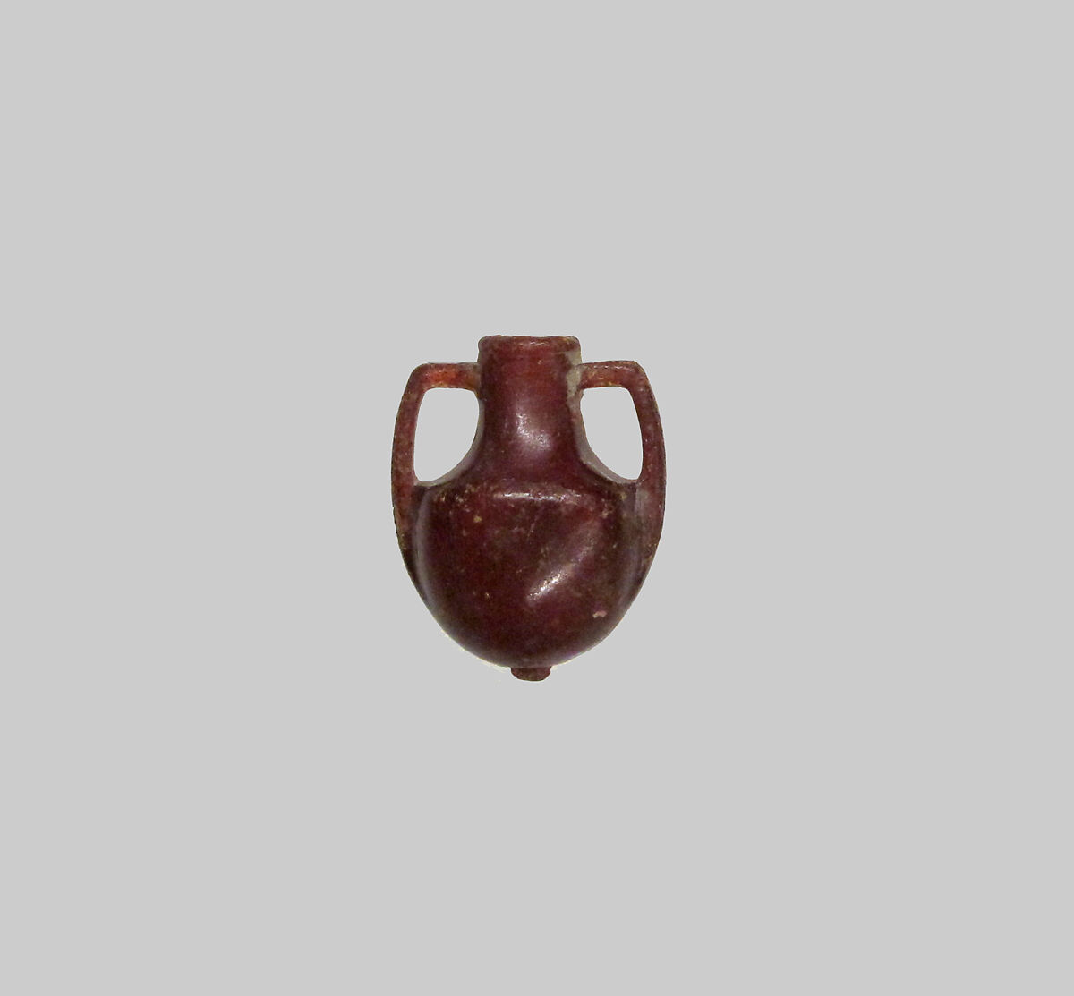 Miniature amber amphora (jar), Amber, Roman 