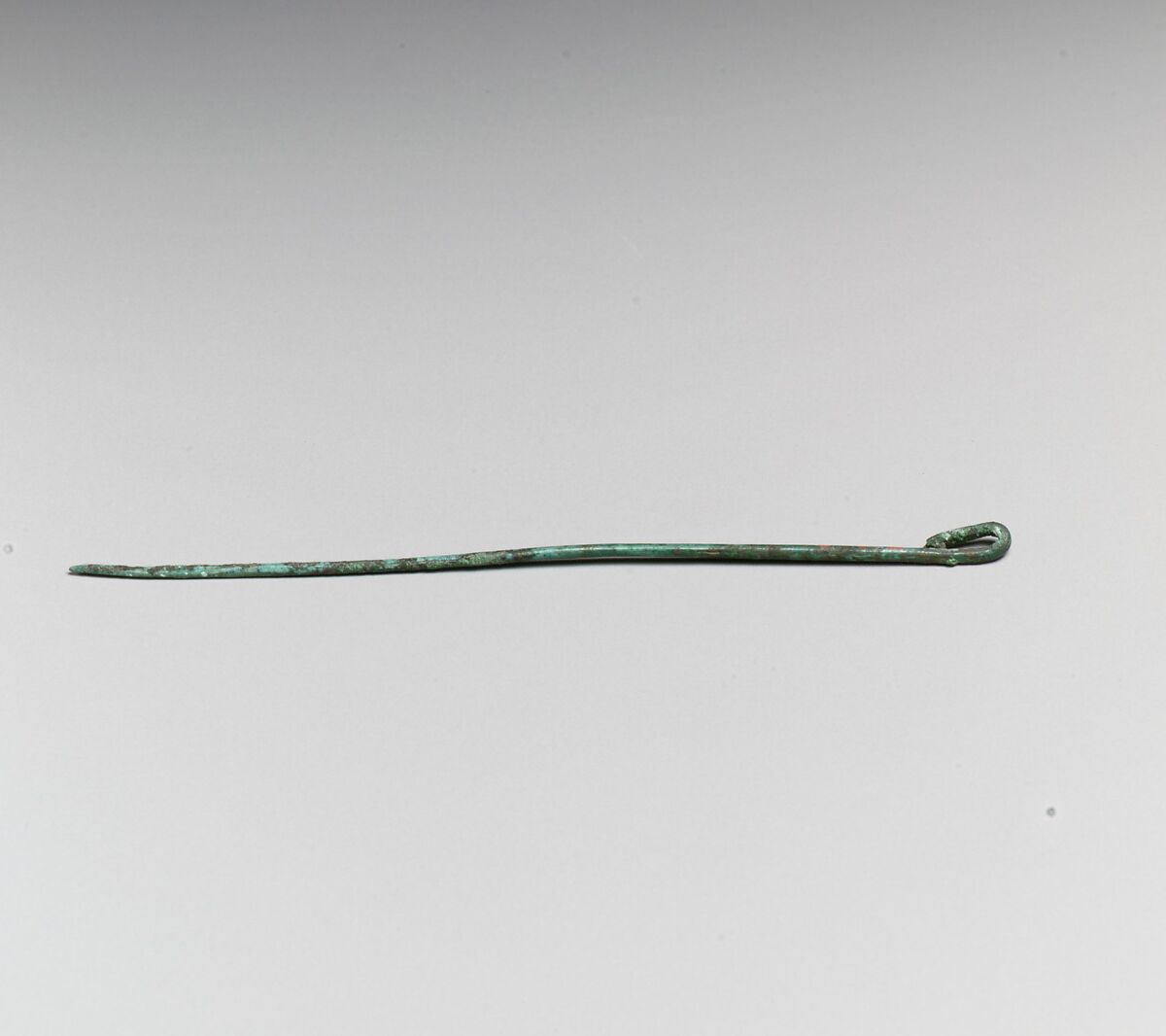 Pin with hooked head, Bronze, Roman 