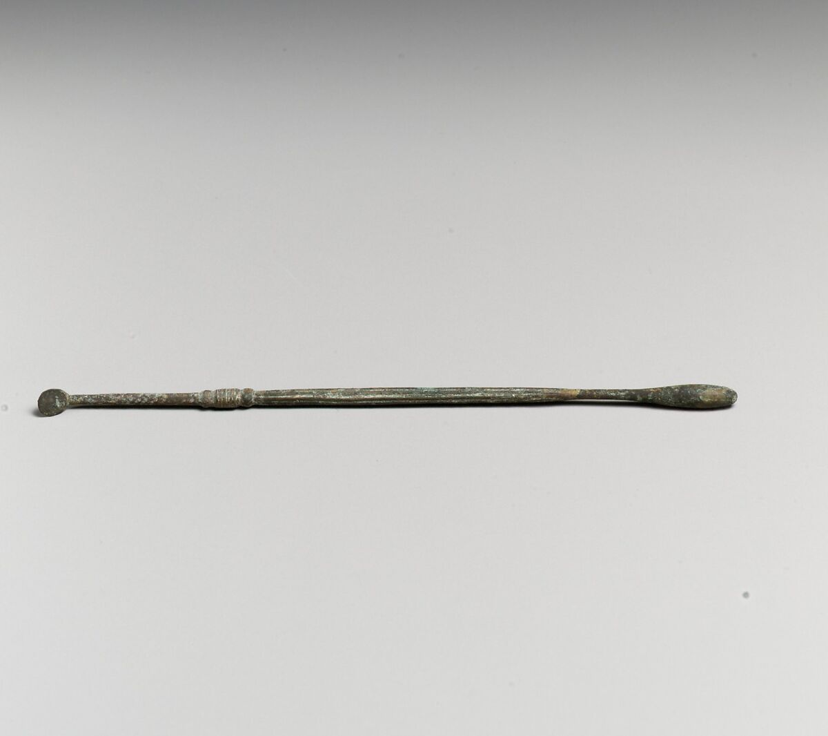 Bronze specillum (probe), Bronze, Roman 