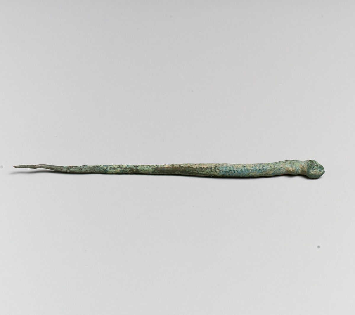 Pin with head of animal's foot, Bronze, Roman 
