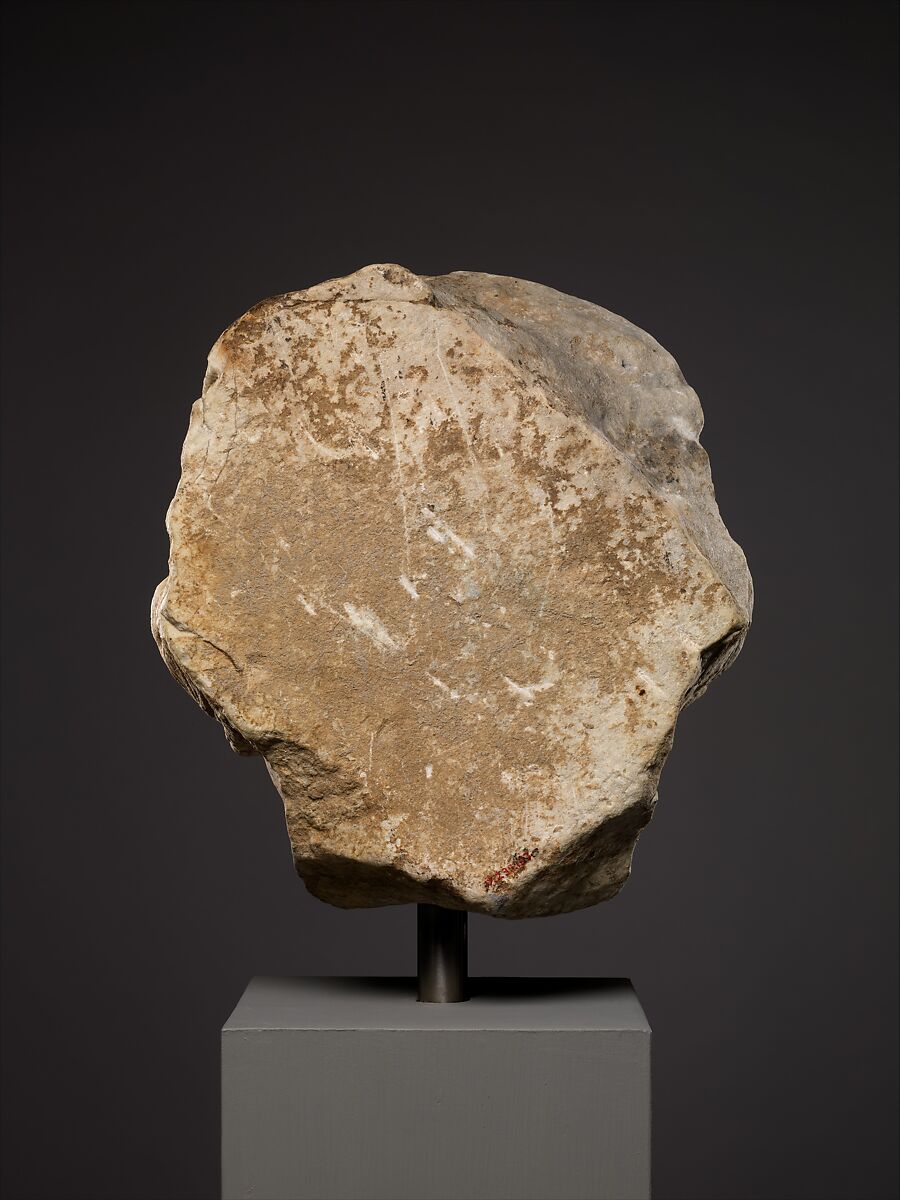 Marble portrait of a man from a funerary relief, Marble, Roman