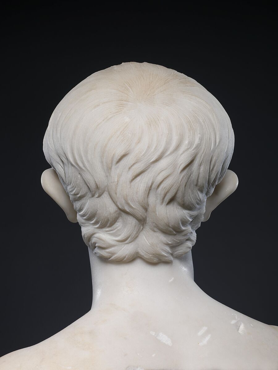 Marble bust of a youth, Marble, Roman