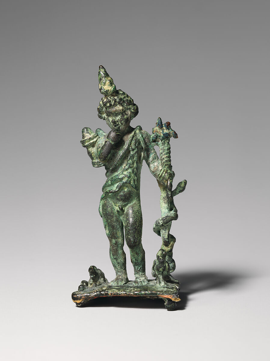 Bronze statuette of Harpokrates, Bronze, Roman 