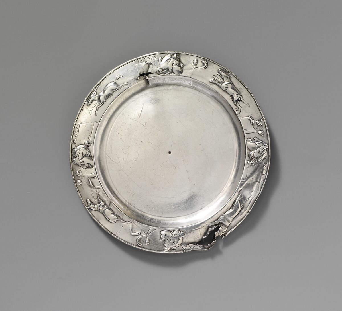 Silver plate, Silver, Roman 