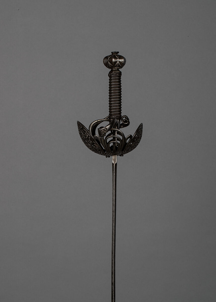 Cup-Hilted Rapier, Steel, possibly Spanish
