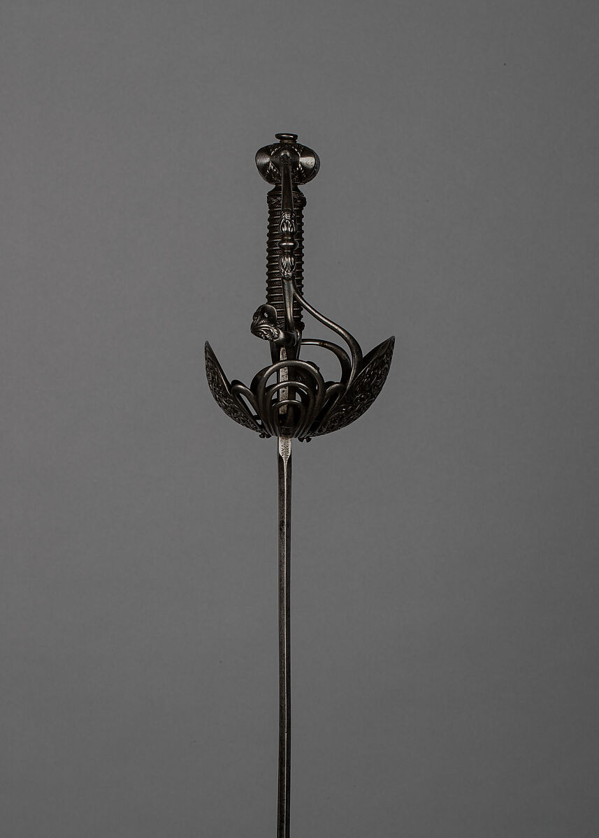 Cup-Hilted Rapier, Steel, possibly Spanish
